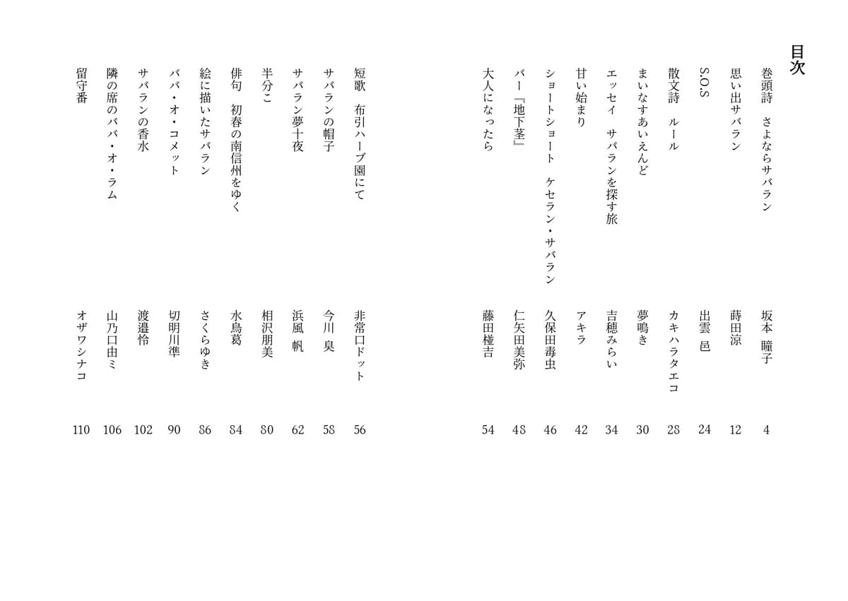 目次